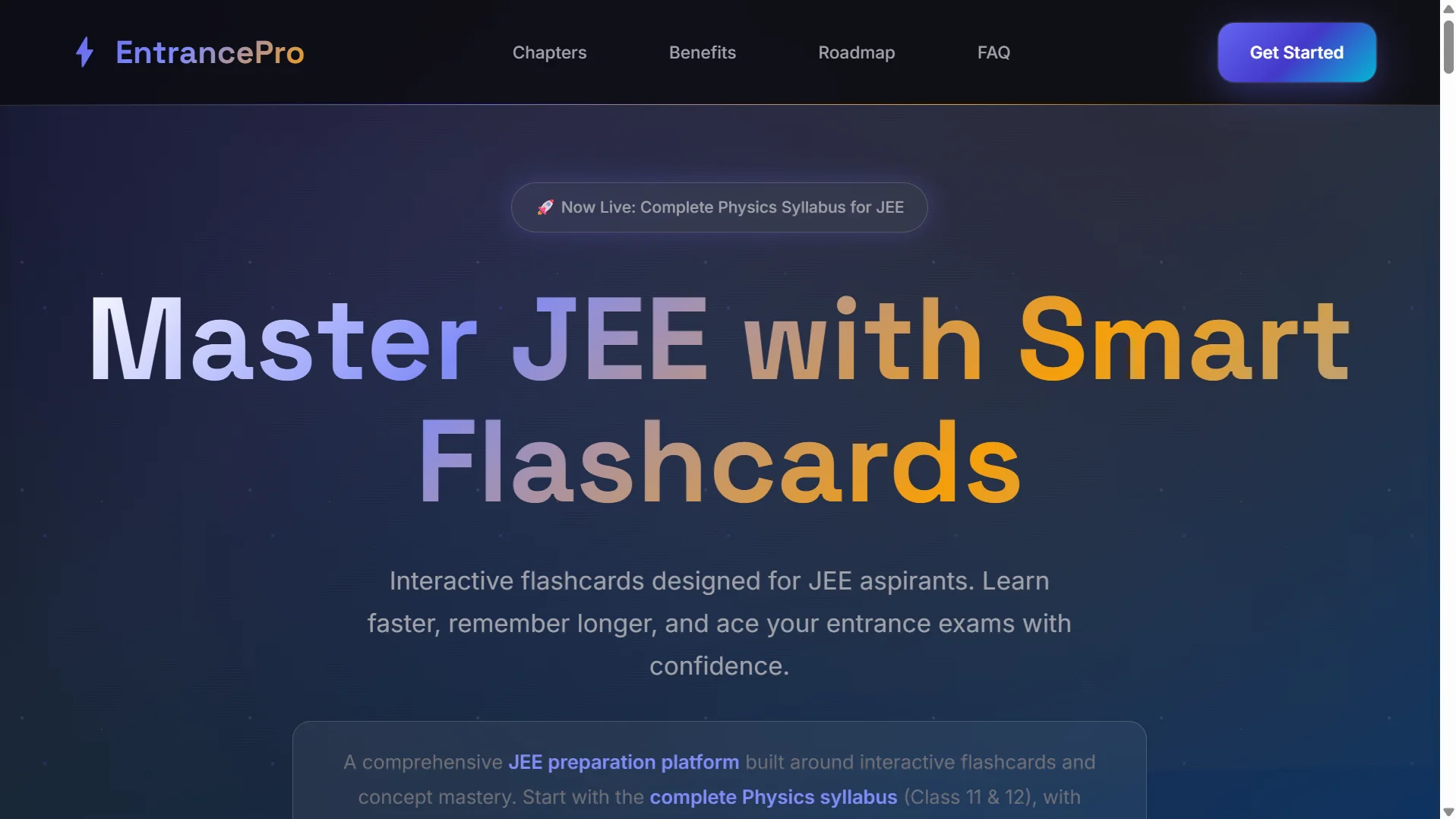 Entrance Pro website preview
